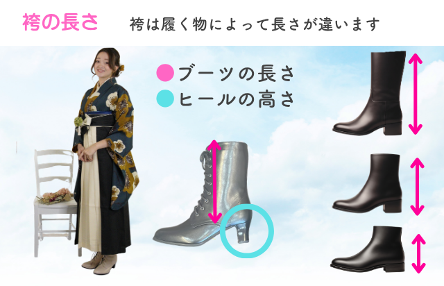 ３：ブーツの長さにご注意